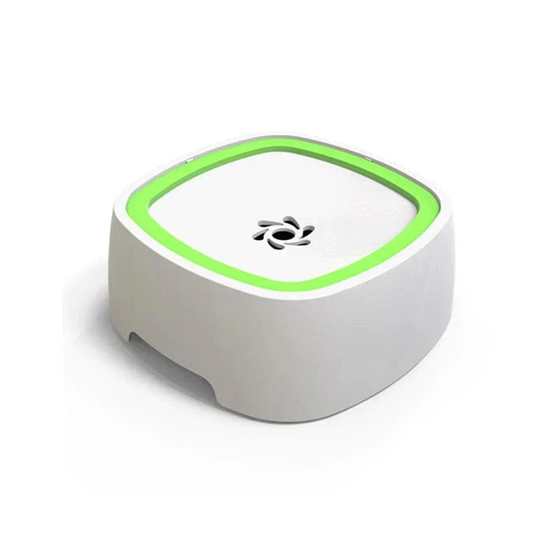 White and green water bowl