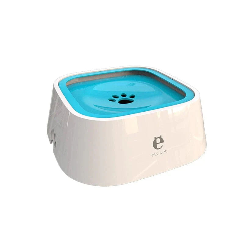 Blue and white water bowl
