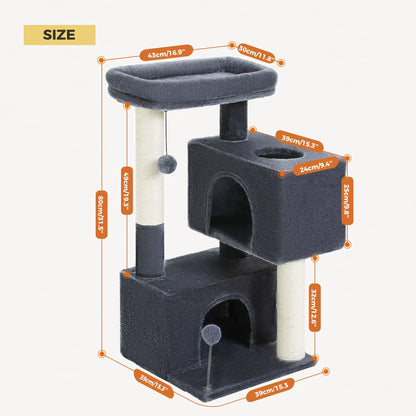Size for Cat Tree for Large Cats Cat Tower for Indoor 